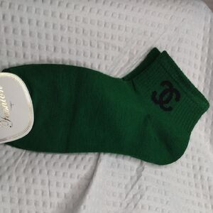 Fashion Green/Black Ankle Socks